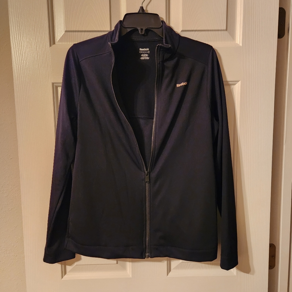 Reebox Black Zip-Up Jacket Size Medium